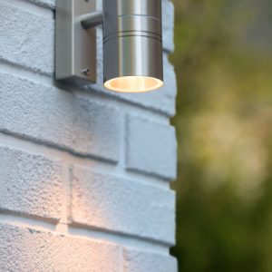 Kinkiet zewnętrzny srebrny ARNE-LED 1xGU10x5W IP44 Lucide 1017103 Kinkiet zewnętrzny srebrny ARNE-LED 1xGU10x5W IP44 Lucide 1017103