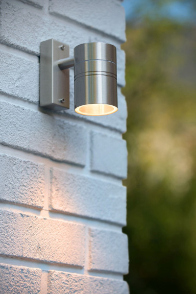 Kinkiet zewnętrzny srebrny ARNE-LED 1xGU10x5W IP44 Lucide 1017103