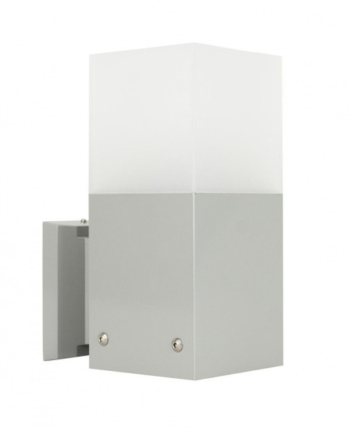 Kinkiet zewnętrzny srebrny Cube 1xE27x20W IP44 SU-MA 896544
