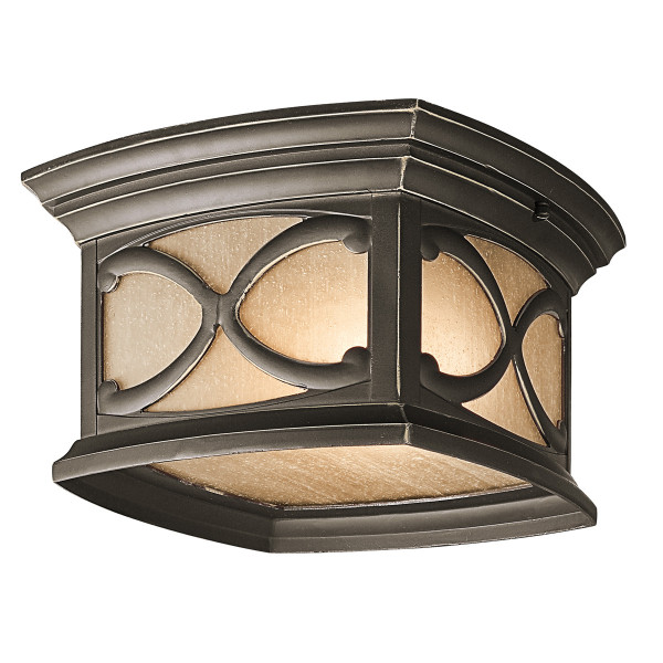 Kinkiet zewnętrzny stary brąz Franceasi 2xE27x60W IP44 Kichler 897027