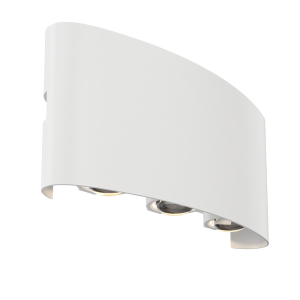 Kinkiet zewnętrzny STRATO biały transparentny LED 3x6W 600lm IP54 Maytoni 898428