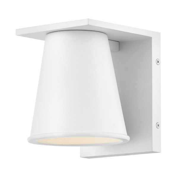 Kinkiet zewnętrzny strukturalna biel HANS 1xGU10x8W IP44 Hinkley 896960