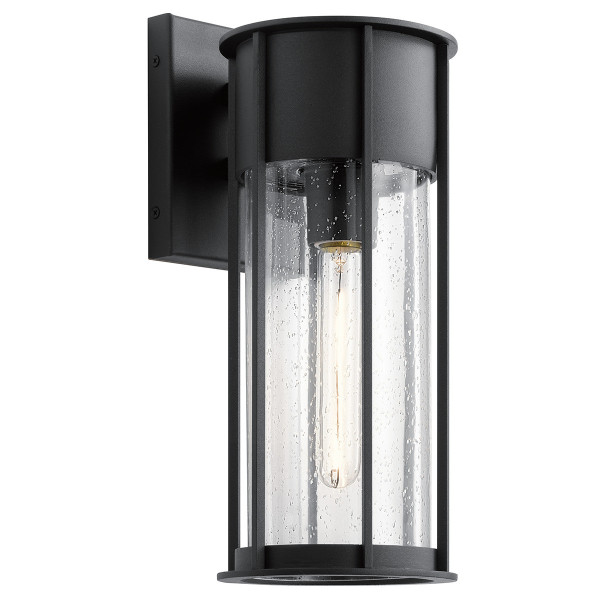 Kinkiet zewnętrzny strukturalna czerń CAMILLO 1xE27x60W IP44 Kichler 896512