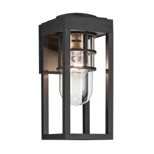 Kinkiet zewnętrzny strukturalna czerń HONE 1xE27x60W IP44 Kichler 896809 Kinkiet zewnętrzny strukturalna czerń HONE 1xE27x60W IP44 Kichler 896809