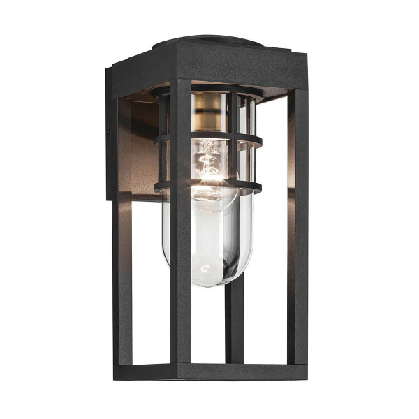 Kinkiet zewnętrzny strukturalna czerń HONE 1xE27x60W IP44 Kichler 896809