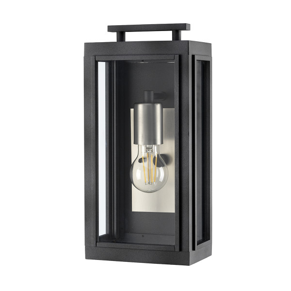 Kinkiet zewnętrzny Sutcliffe cyna antyczna 1xE27x60W IP44 Quintiesse 1016909