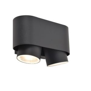 Kinkiet zewnętrzny szaro-biały CYPRES 2xGU10x7W IP44 Lutec 898774 Kinkiet zewnętrzny szaro-biały CYPRES 2xGU10x7W IP44 Lutec 898774