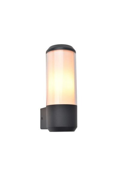 Kinkiet zewnętrzny szaro-biały HEROS 1xE27x15W IP44 Lutec 895808