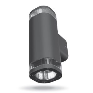Kinkiet zewnętrzny szaro-przezroczysty BRUNO 2xGU10x30W IP54 Videx 898933 Kinkiet zewnętrzny szaro-przezroczysty BRUNO 2xGU10x30W IP54 Videx 898933