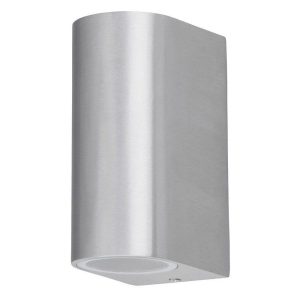 Kinkiet zewnętrzny szczotkowane aluminium Chile 2xGU10x35W IP44 Rabalux 961306 Kinkiet zewnętrzny szczotkowane aluminium Chile 2xGU10x35W IP44 Rabalux 961306