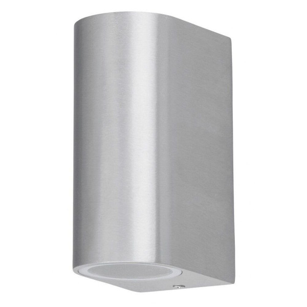 Kinkiet zewnętrzny szczotkowane aluminium Chile 2xGU10x35W IP44 Rabalux 961306