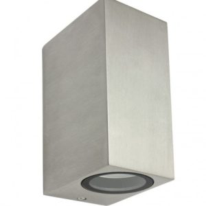 Kinkiet zewnętrzny szczotkowane aluminium Mini 2xGU10x35W IP44 SU-MA 1016892 Kinkiet zewnętrzny szczotkowane aluminium Mini 2xGU10x35W IP44 SU-MA 1016892