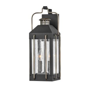 Kinkiet zewnętrzny teksturowana czerń Fitzgerald 2xE14x40W IP44 Hinkley 898447 Kinkiet zewnętrzny teksturowana czerń Fitzgerald 2xE14x40W IP44 Hinkley 898447