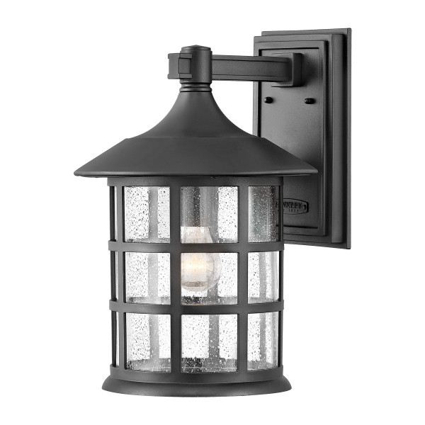 Kinkiet zewnętrzny teksturowana czerń Freeport 1xE27x60W IP44 Hinkley 896913