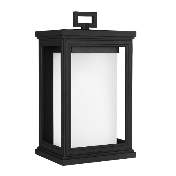 Kinkiet zewnętrzny teksturowana czerń Roscoe 1xE27x60W IP44 Feiss 897815