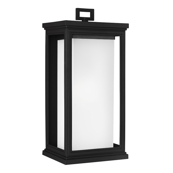 Kinkiet zewnętrzny teksturowana czerń Roscoe 1xE27x60W IP44 Feiss 897637