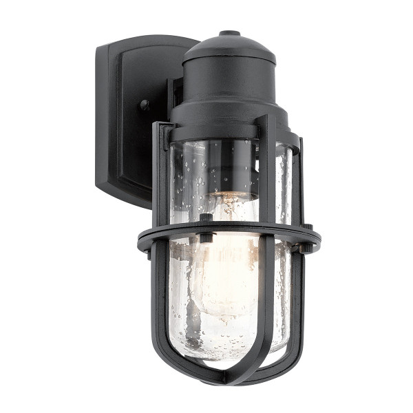 Kinkiet zewnętrzny teksturowana czerń Suri 1xE27x40W IP44 Kichler 899020