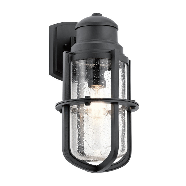 Kinkiet zewnętrzny teksturowana czerń Suri 1xE27x60W IP44 Kichler 898982