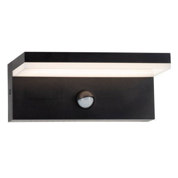 Kinkiet zewnętrzny TESA z czujnikiem czarny LED 1x10W 1100lm IP54 Polux 894872