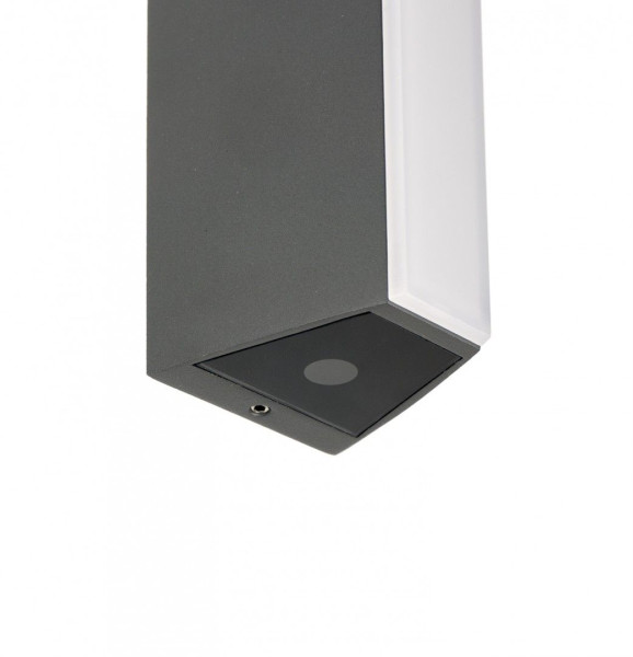 Kinkiet zewnętrzny Tin 4000K ciemnoszary LED 2x10W 700lm IP54 SU-MA 1016940