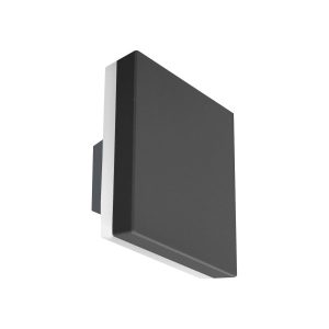 Kinkiet zewnętrzny Viano czarny piaskowany LED 12W 4000K 860lm Italux 1017119