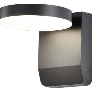 Kinkiet zewnętrzny VT-11020 LED 4000K 16 cm aluminiowy czarny 216760