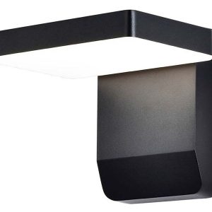 Kinkiet zewnętrzny VT-11020 LED 4000K 17,8 cm aluminiowy czarny 216569