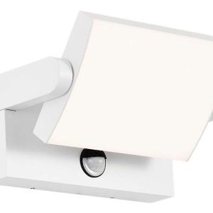Kinkiet zewnętrzny VT-11020S LED 21 cm 3000K z czujnikiem ruchu biały 216562