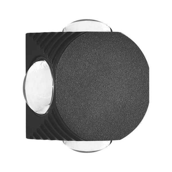 Kinkiet zewnętrzny VT-2544 3000K czarny LED 4x4W 390lm IP54 V-TAC 897681
