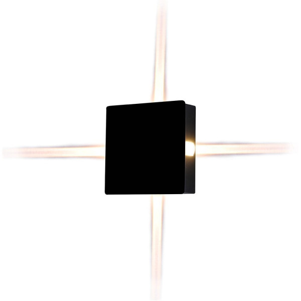 Kinkiet zewnętrzny VT-704-B 3000K czarny LED 4x4W 428lm IP65 V-TAC 898945