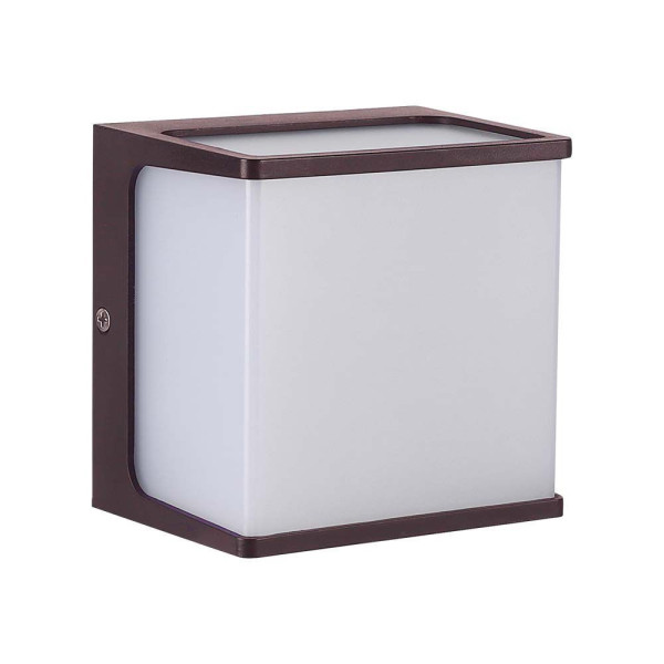 Kinkiet zewnętrzny VT-708 4000K brązowy LED 1x8W 800lm IP65 V-TAC 895812