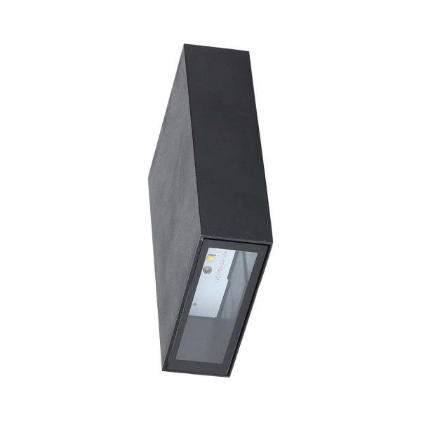 Kinkiet zewnętrzny VT-844-B-N 6400K czarny LED 2x4W 400lm IP64 V-TAC 897114