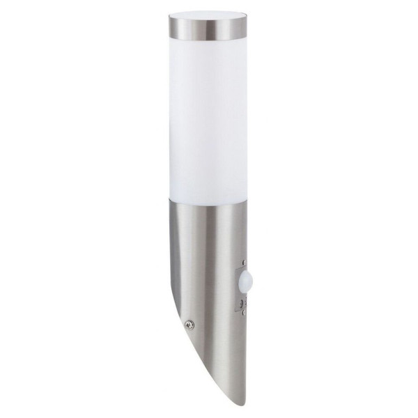 Kinkiet zewnętrzny z czujnikiem chrom Inox torch 1xE27x25W IP44 Rabalux 959509