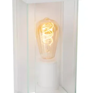 Kinkiet zewnętrzny z czujnikiem ruchu biały CLAIRE 1xE27x15W IP54 Lucide 897767 Kinkiet zewnętrzny z czujnikiem ruchu biały CLAIRE 1xE27x15W IP54 Lucide 897767