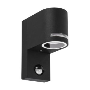 Kinkiet zewnętrzny z czujnikiem ruchu czarny FOREST 1xGU10x35W IP44 Struhm 896978 Kinkiet zewnętrzny z czujnikiem ruchu czarny FOREST 1xGU10x35W IP44 Struhm 896978
