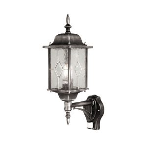 Kinkiet zewnętrzny z czujnikiem ruchu czarny Wexford 1xE27x60W IP44 Elstead 896750 Kinkiet zewnętrzny z czujnikiem ruchu czarny Wexford 1xE27x60W IP44 Elstead 896750