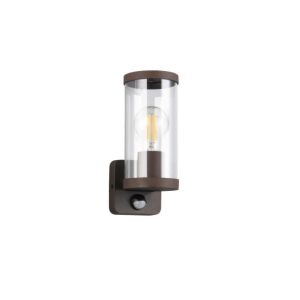 Kinkiet zewnętrzny z czujnikiem ruchu rdzawy BONITO 1xE27x28W IP44 RL 895878 Kinkiet zewnętrzny z czujnikiem ruchu rdzawy BONITO 1xE27x28W IP44 RL 895878