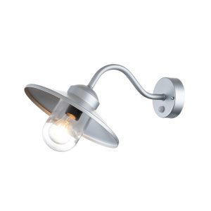 Kinkiet zewnętrzny z czujnikiem srebrny Klampenborg 1xE27x60W IP44 Elstead 897782 Kinkiet zewnętrzny z czujnikiem srebrny Klampenborg 1xE27x60W IP44 Elstead 897782