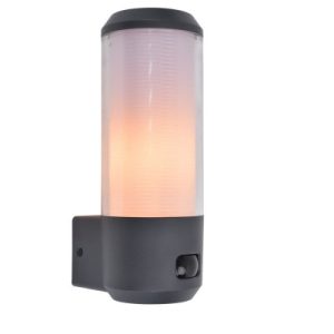Kinkiet zewnętrzny z czujnikiem szaro-biały HEROS 1xE27x15W IP44 Lutec 895824 Kinkiet zewnętrzny z czujnikiem szaro-biały HEROS 1xE27x15W IP44 Lutec 895824