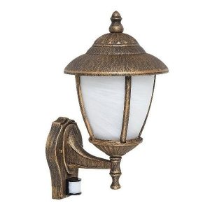Kinkiet zewnętrzny z czujnikiem złoty Madrid 1xE27x60W IP43 Rabalux 959502 Kinkiet zewnętrzny z czujnikiem złoty Madrid 1xE27x60W IP43 Rabalux 959502