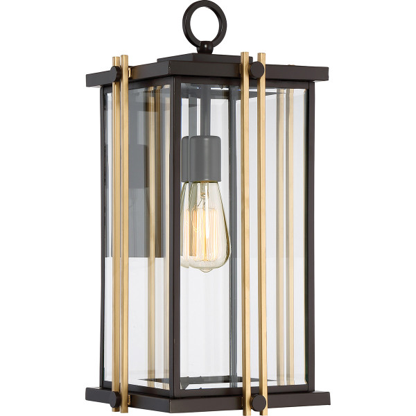 Kinkiet zewnętrzny zachodni brąz Goldenrod 1xE27x60W IP44 Quoizel 897020
