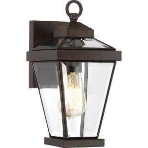 Kinkiet zewnętrzny zachodni brąz Ravine 1xE27x60W IP44 Quoizel 896886
