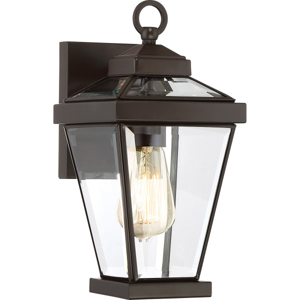 Kinkiet zewnętrzny zachodni brąz Ravine 1xE27x60W IP44 Quoizel 896886