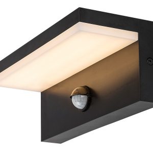 Kinkiet zewnętrzny ZARAGOZA z czujnikiem czarny LED 1x9W 800lm IP54 Rabalux 895880