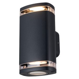 Kinkiet zewnętrzny Zevi 2-punktowy aluminiowy czarny 645620