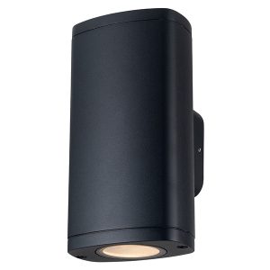 Kinkiet zewnętrzny Zevi 2-punktowy aluminiowy czarny 645616
