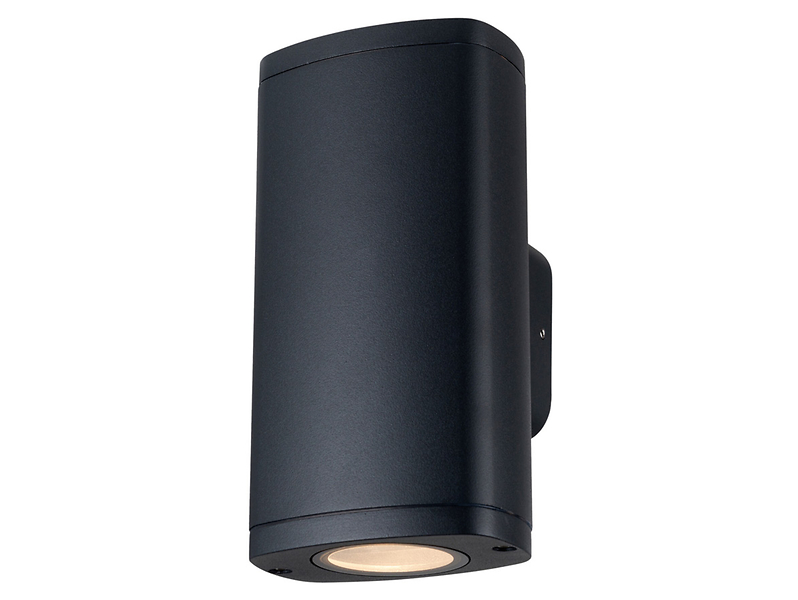 Kinkiet zewnętrzny Zevi 2-punktowy aluminiowy czarny 645616