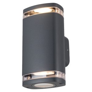 Kinkiet zewnętrzny Zevi 2-punktowy aluminiowy grafitowy 645621