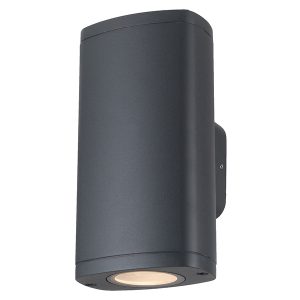 Kinkiet zewnętrzny Zevi 2-punktowy aluminiowy grafitowy 645617