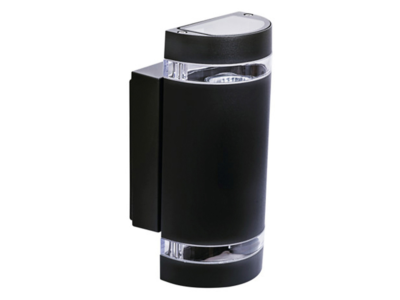 Kinkiet zewnętrzny Zew 2-punktowy aluminiowy czarny 43721